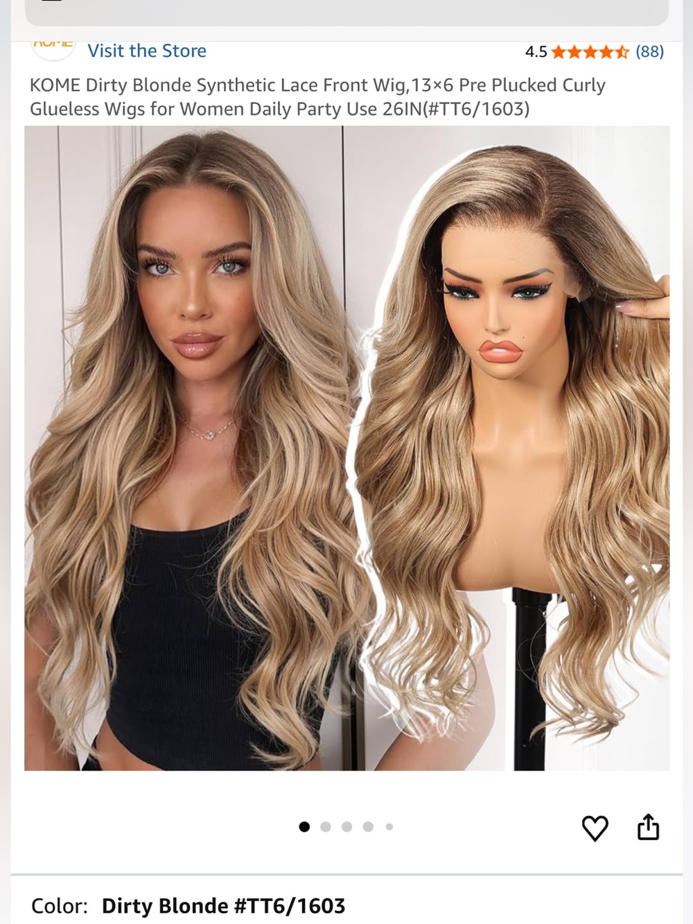 “Kome” wig; NIB